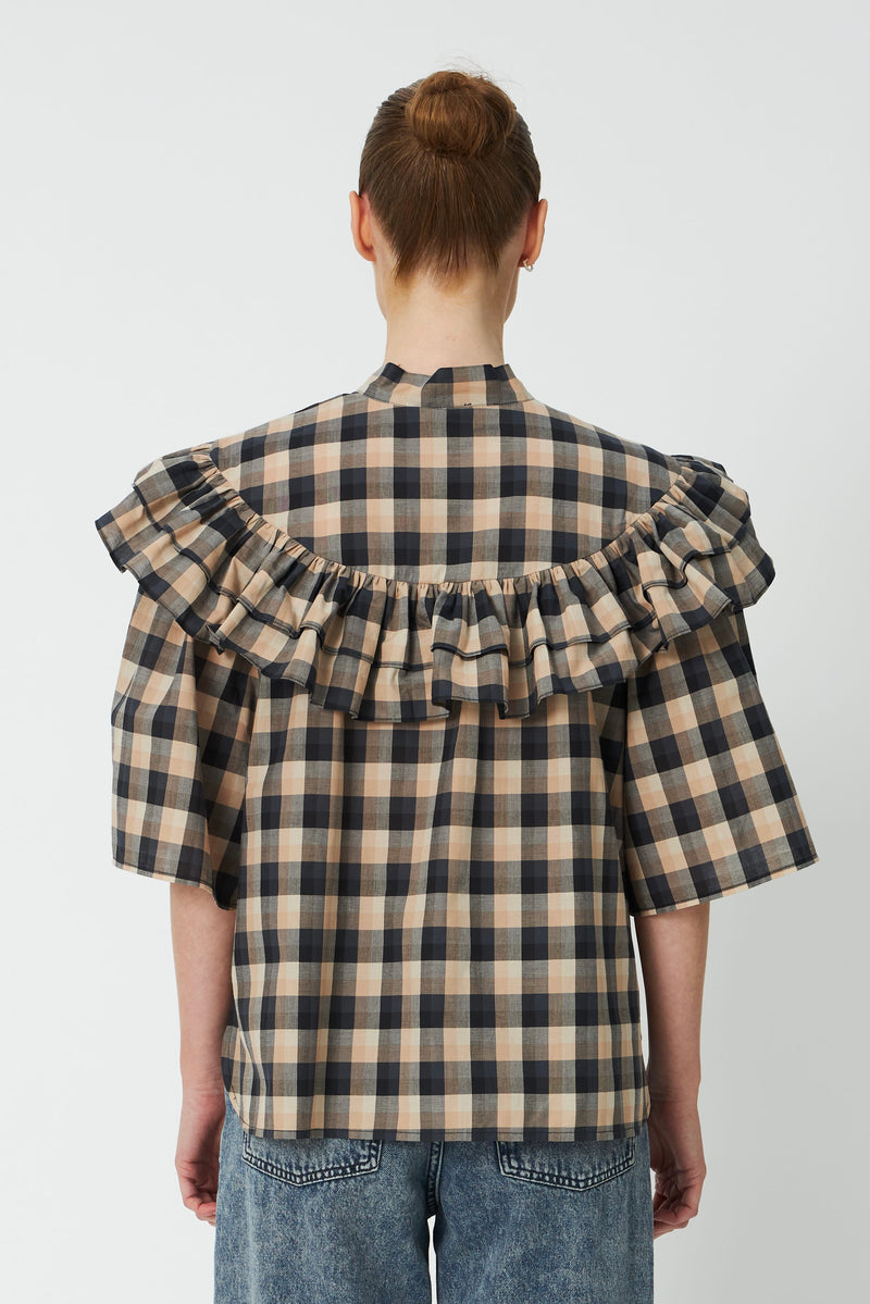 Blouses lange mouw beige STELLA NOVA