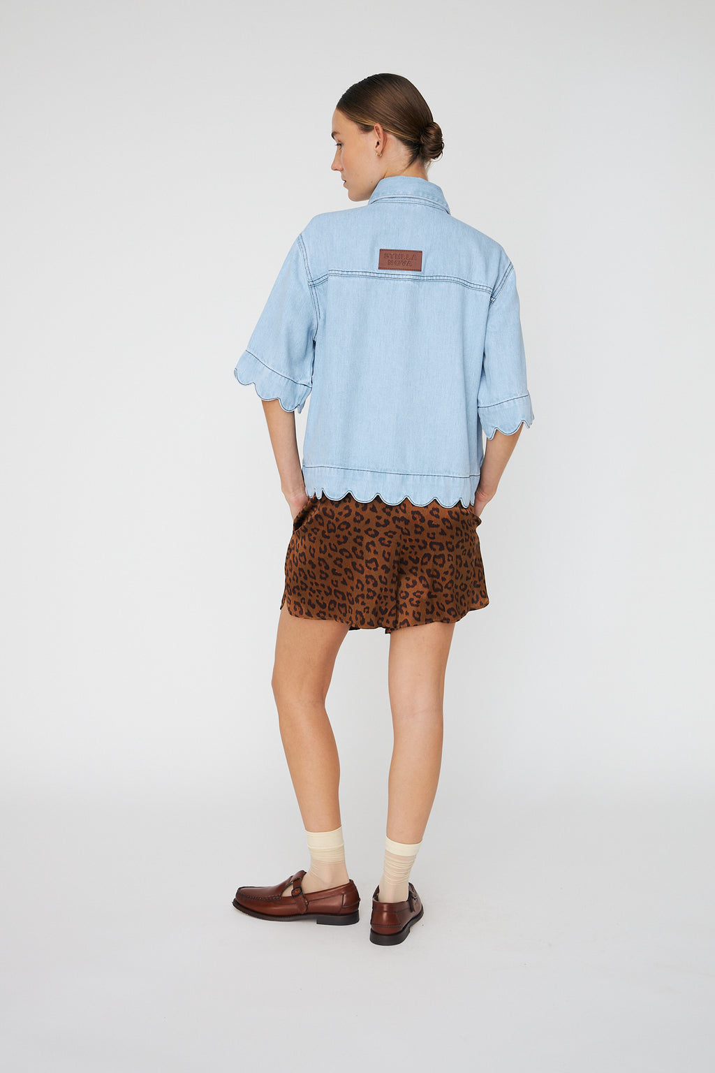 Blouses korte mouw blauw STELLA NOVA