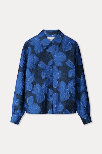 Blouses lange mouw blauw POM Amsterdam