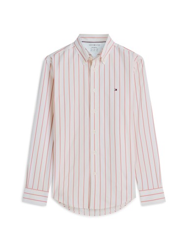 Hemden lange mouw oranje Tommy Hilfiger