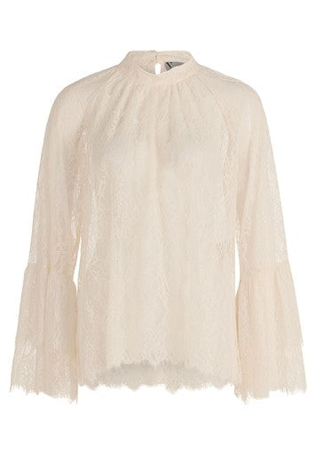 Blouses lange mouw beige Vera Mont
