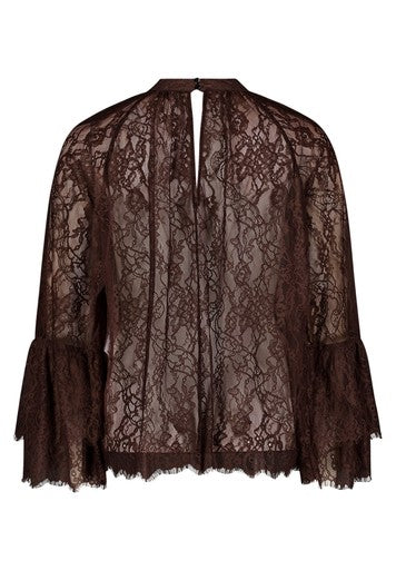 Blouses lange mouw bruin Vera Mont