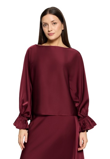Blouses lange mouw rood Vera Mont