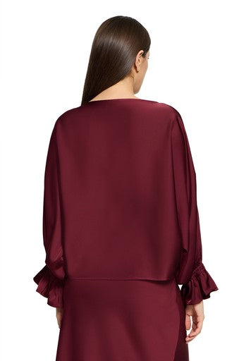 Blouses lange mouw rood Vera Mont