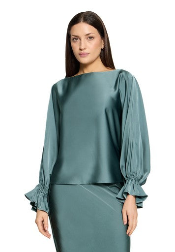 Blouses lange mouw blauw Vera Mont