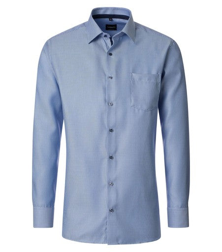 Hemden lange mouw blauw VENTI
