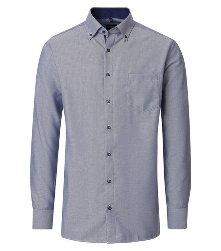 Hemden lange mouw blauw VENTI