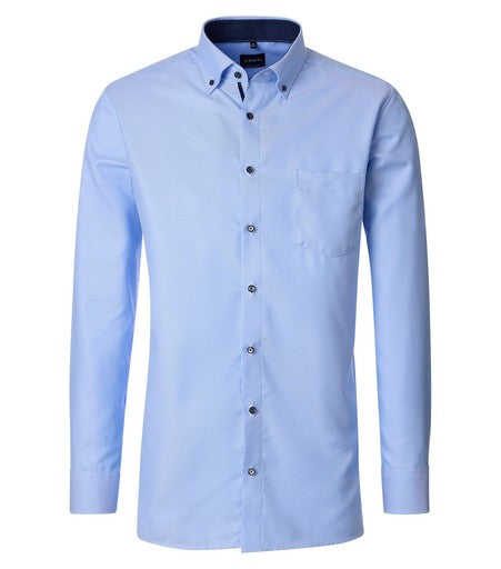 Hemden lange mouw blauw VENTI