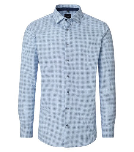 Hemden lange mouw blauw VENTI