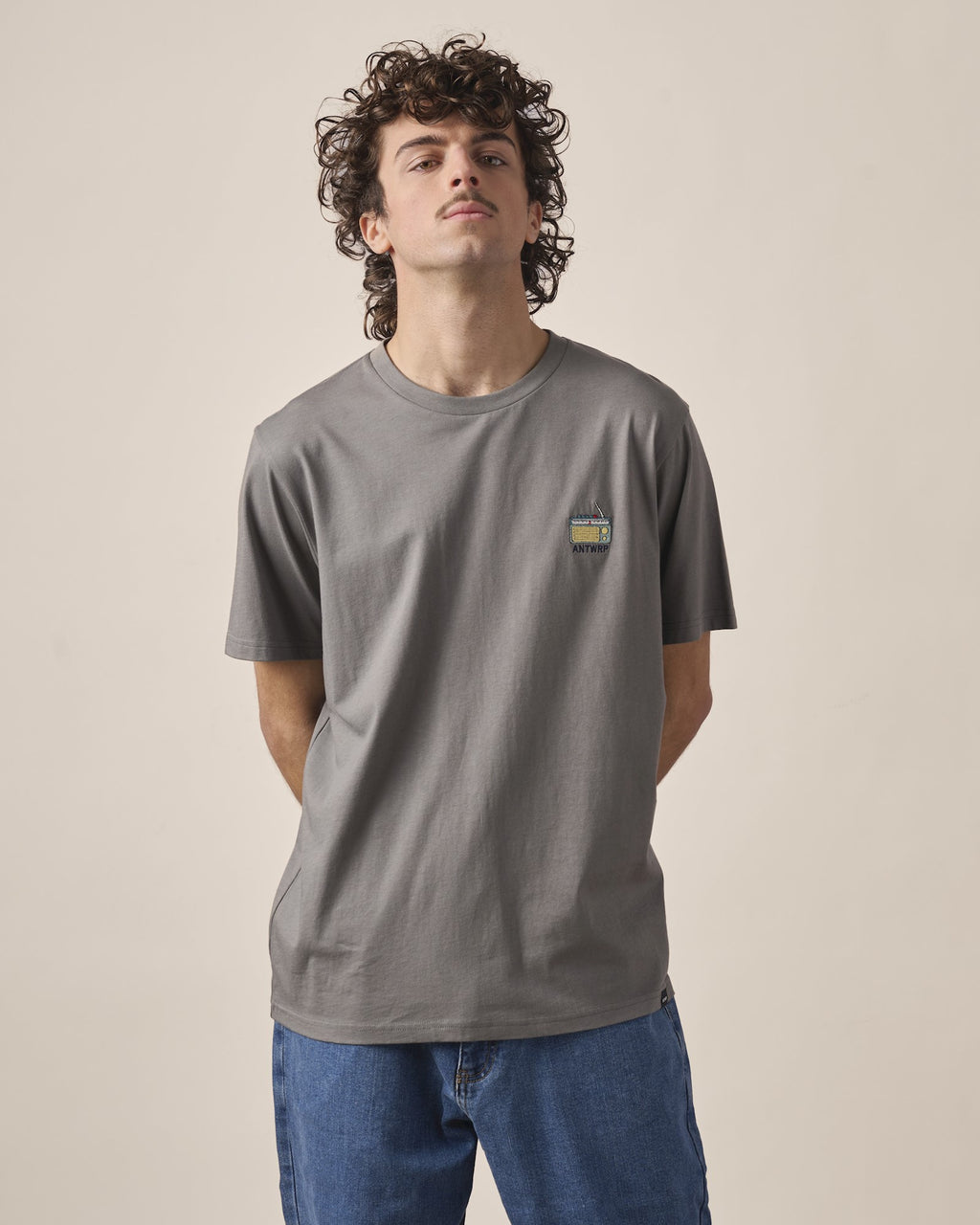 T-shirts korte mouw grijs ANTWRP