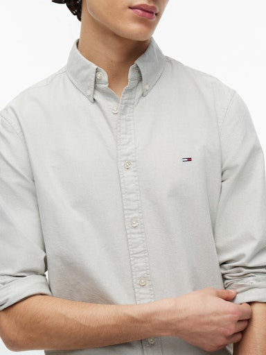 Hemden lange mouw groen Tommy Jeans