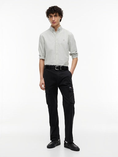 Hemden lange mouw groen Tommy Jeans