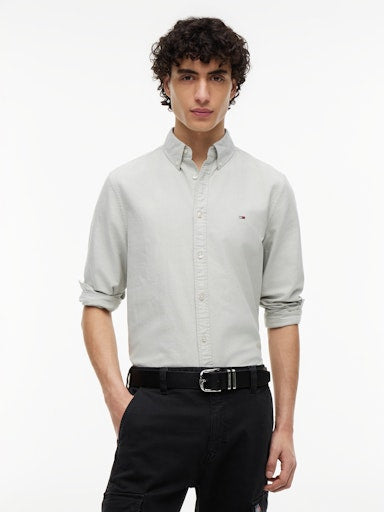 Hemden lange mouw groen Tommy Jeans