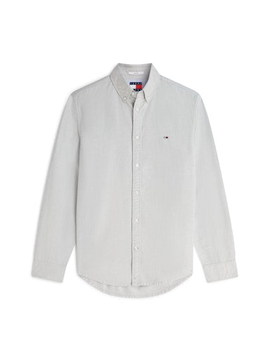 Hemden lange mouw groen Tommy Jeans