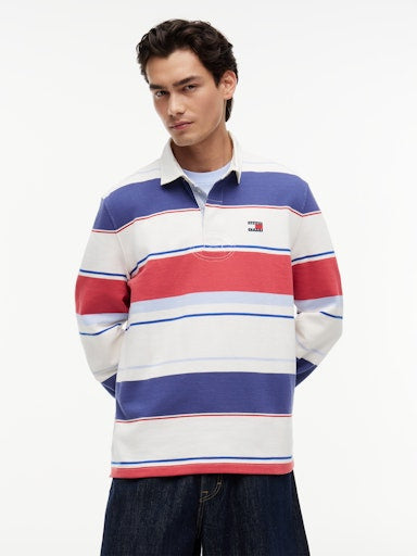 Polo's lange mouw beige Tommy Jeans
