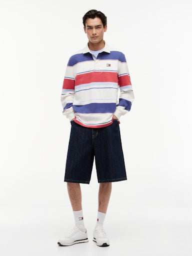 Polo's lange mouw beige Tommy Jeans