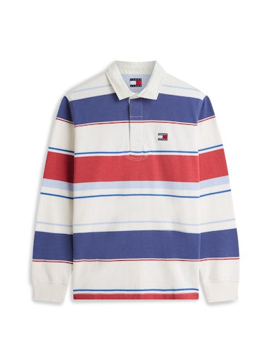 Polo's lange mouw beige Tommy Jeans