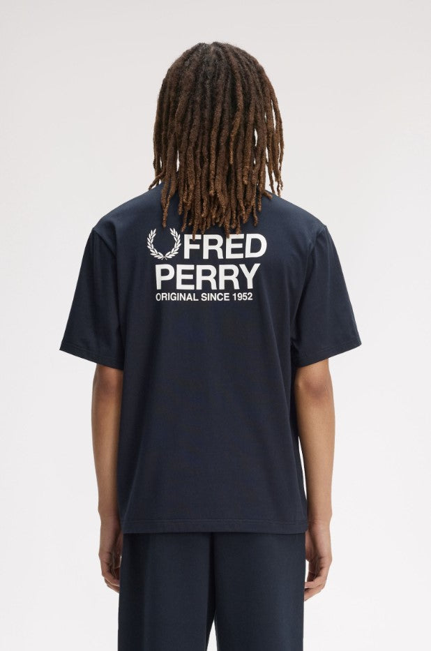 T-shirts korte mouw blauw Fred Perry