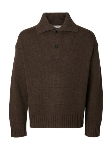 Polo's korte mouw bruin Selected HOMME