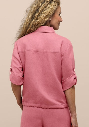 Blouses korte mouw roze Bianca