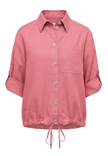 Blouses korte mouw roze Bianca