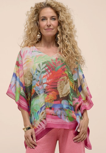 Blouses korte mouw rood Bianca
