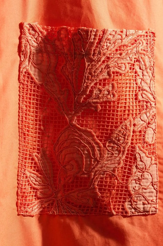 Blouses korte mouw oranje CKS