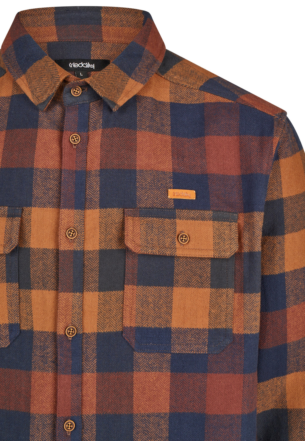 Hemden lange mouw navy Iriedaily