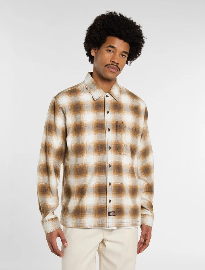 Hemden lange mouw bruin Dickies