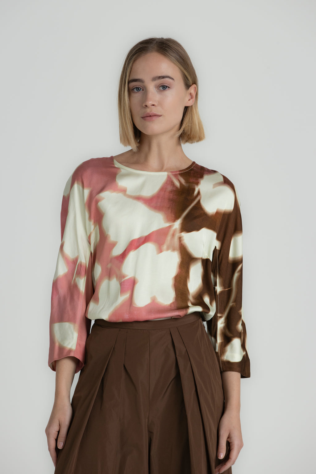 Blouses lange mouw roze Gigue