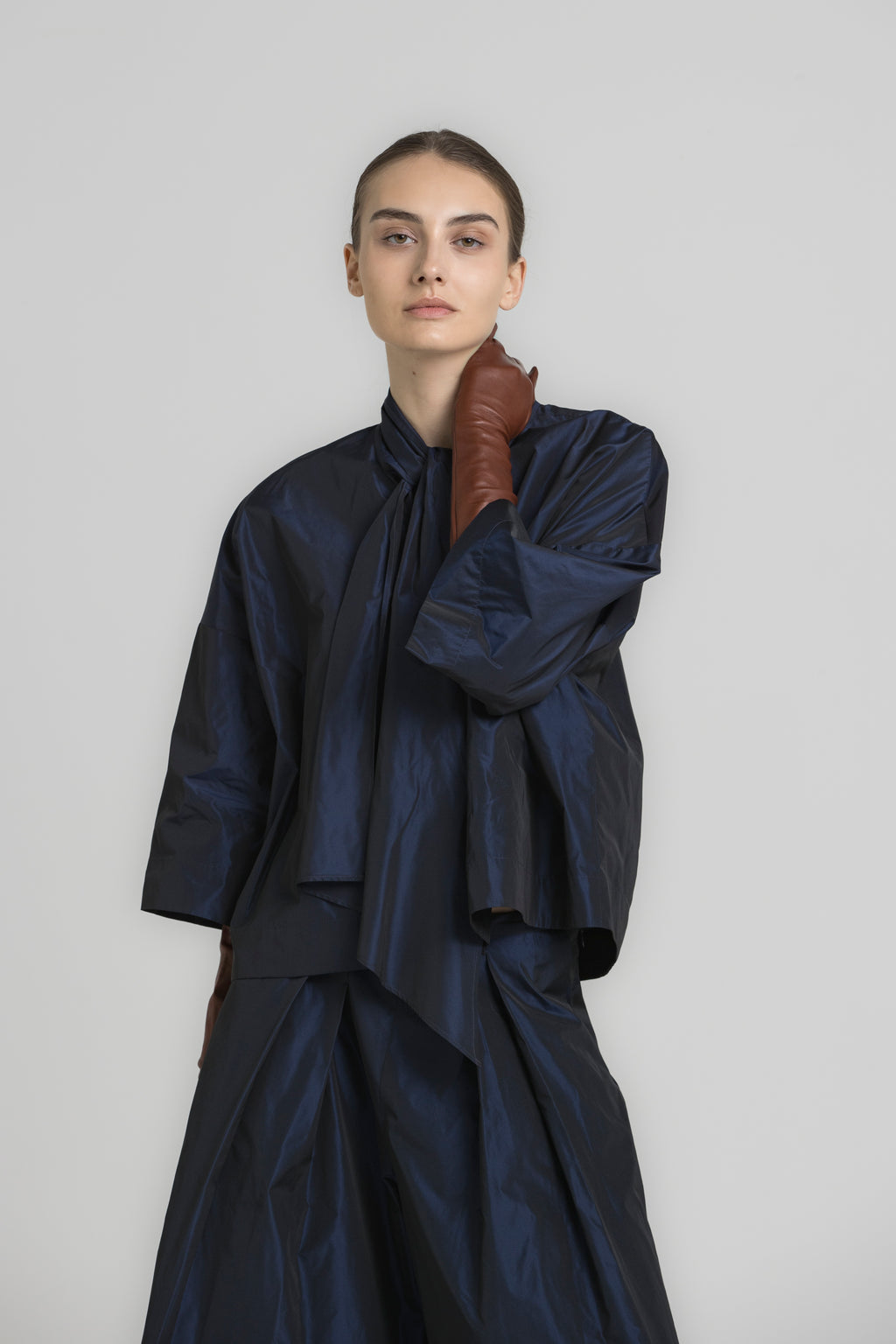 Blouses lange mouw navy Gigue