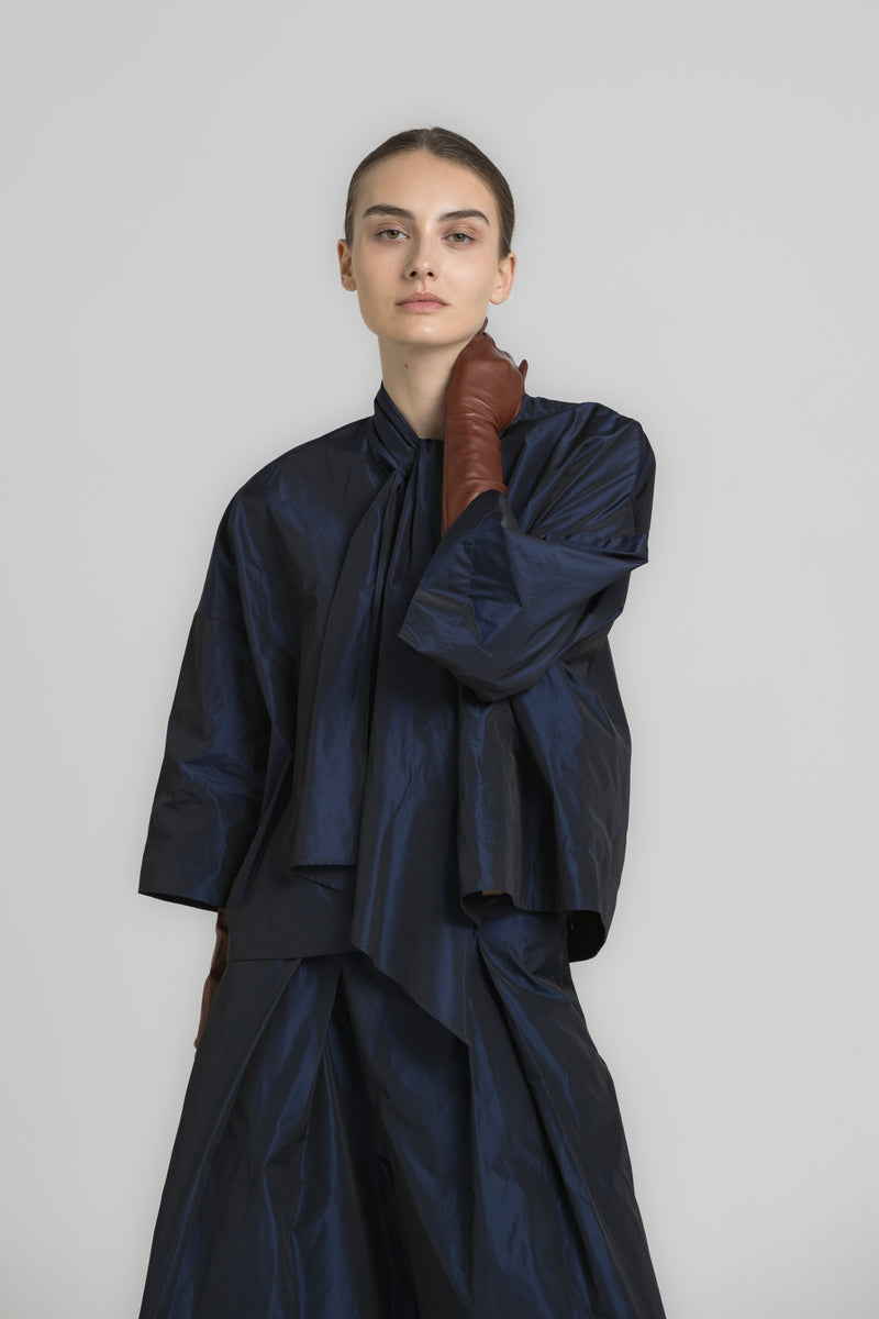 Blouses lange mouw navy Gigue