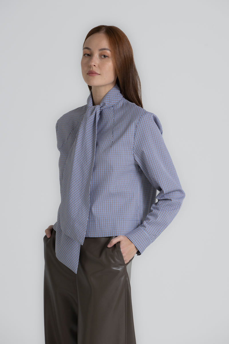 Blouses lange mouw blauw Gigue