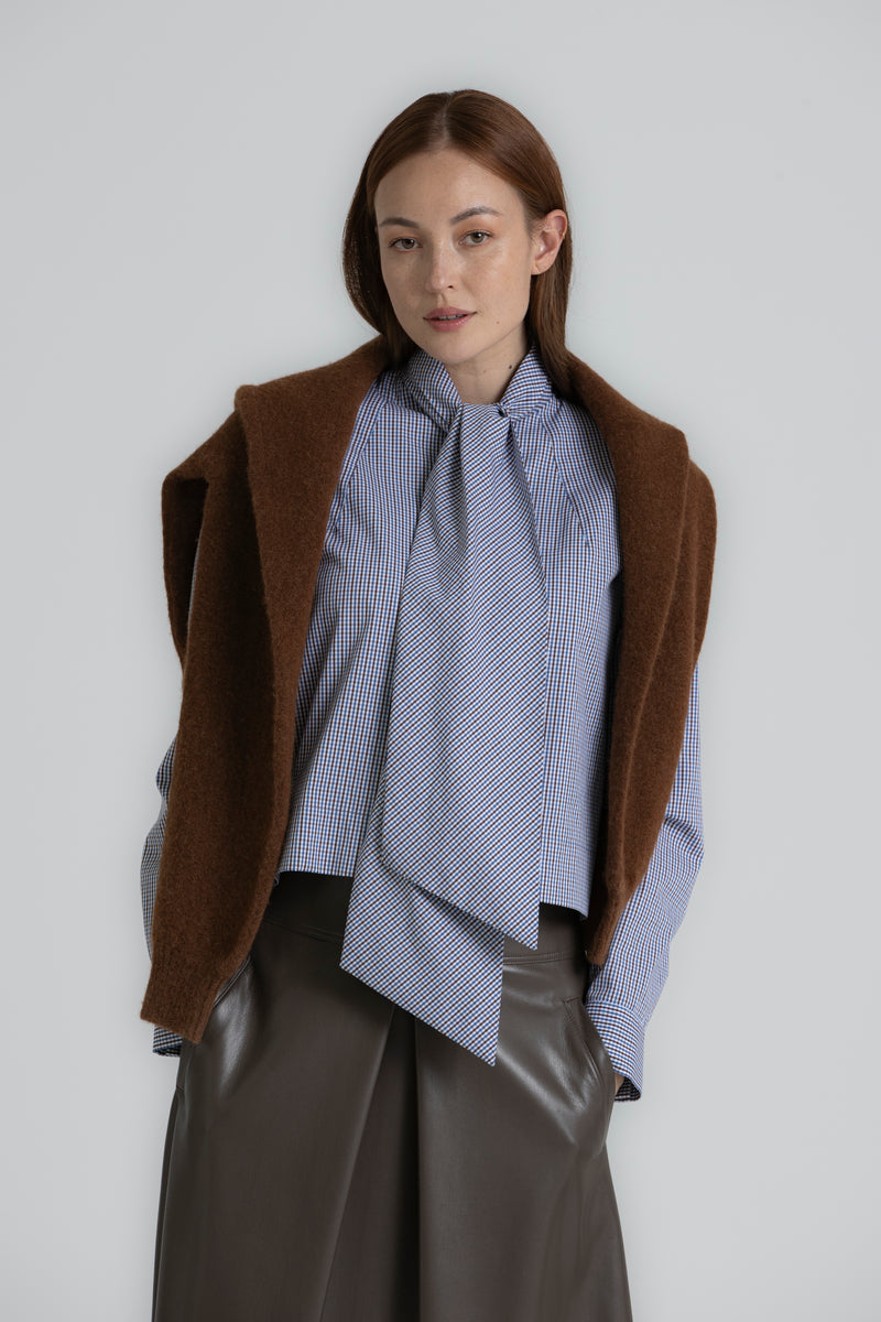 Blouses lange mouw blauw Gigue