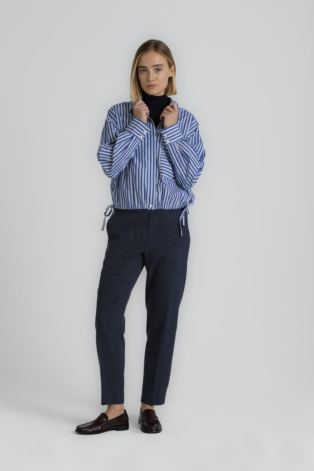 Blouses lange mouw blauw Gigue