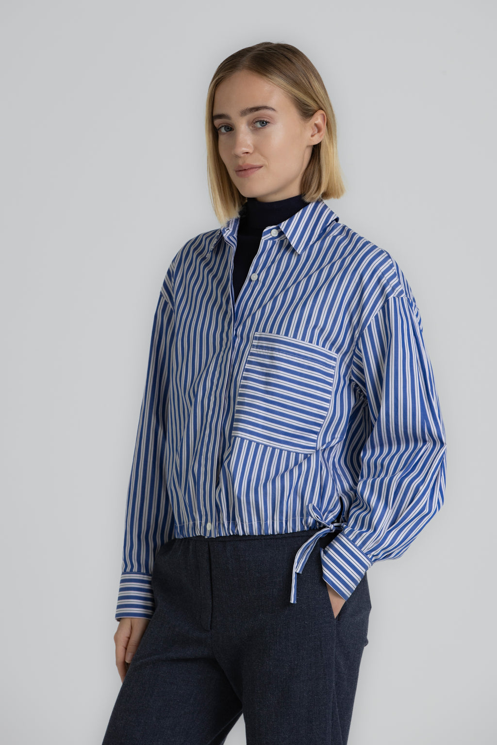 Blouses lange mouw blauw Gigue