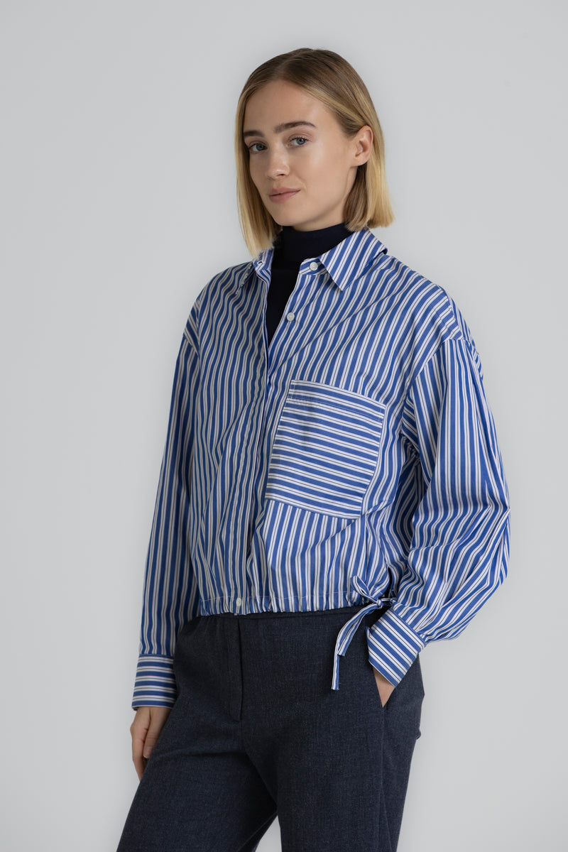 Blouses lange mouw blauw Gigue