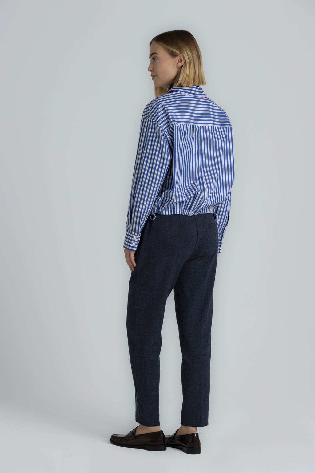 Blouses lange mouw blauw Gigue