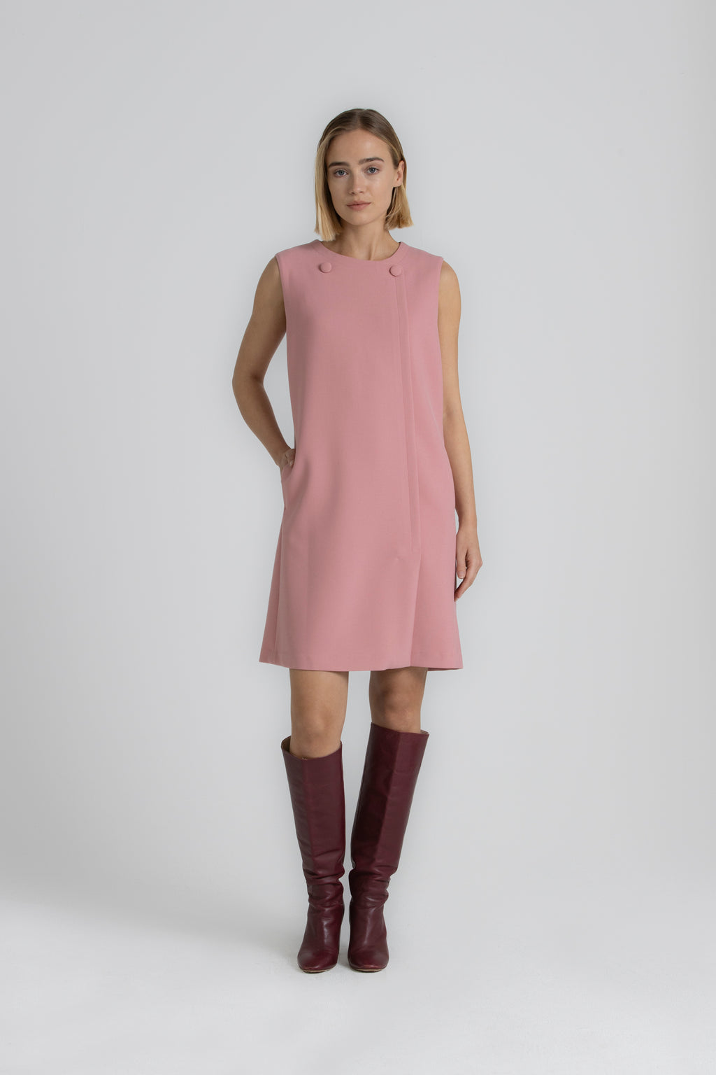 Jurken zonder mouw roze Gigue