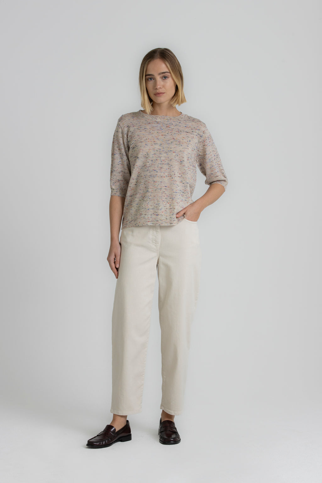 Jeans beige Gigue
