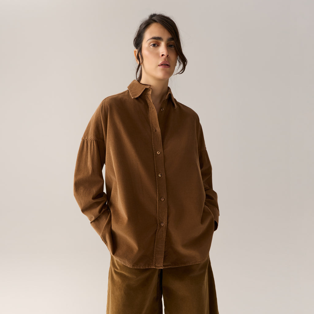Blouses lange mouw bruin Lois Jeans