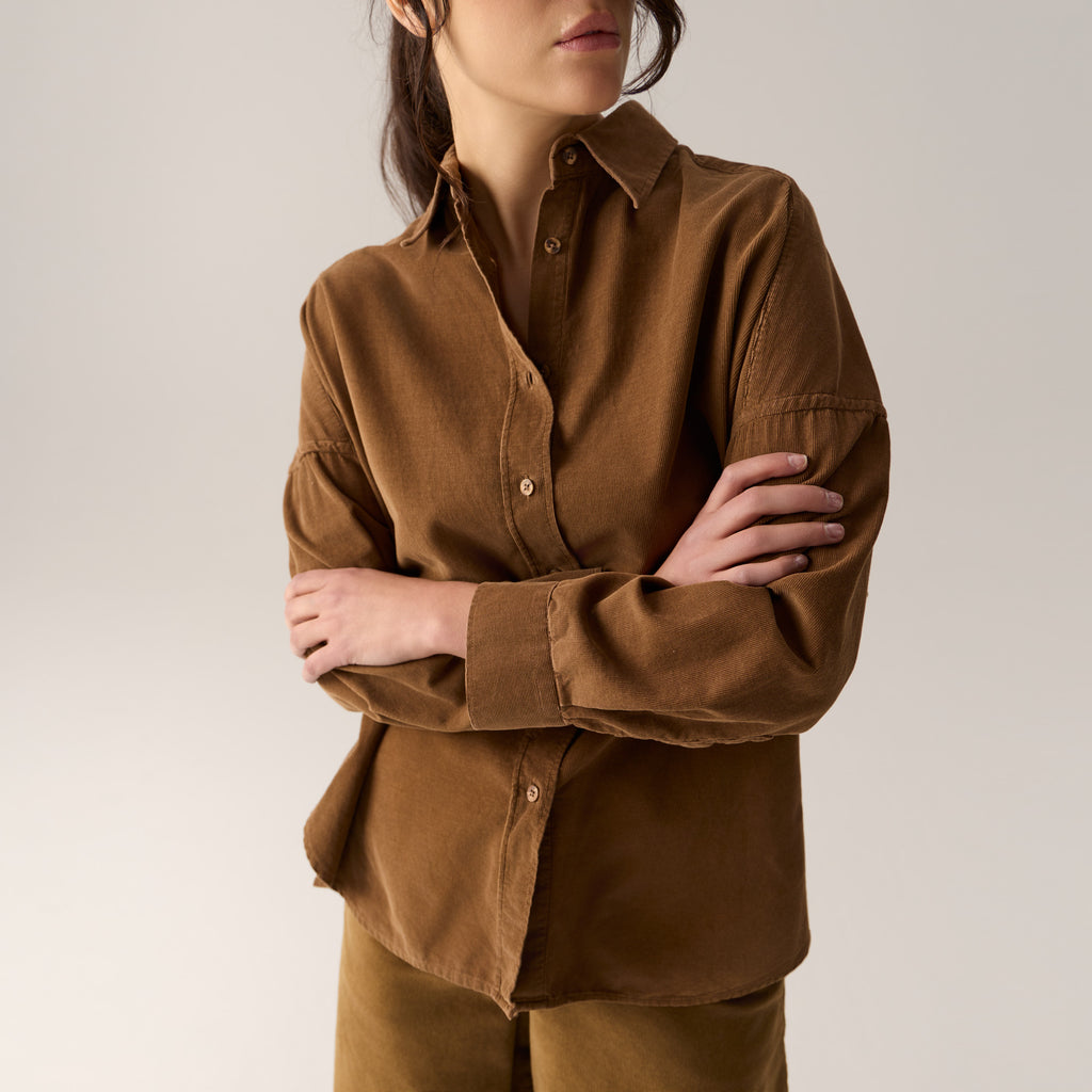 Blouses lange mouw bruin Lois Jeans