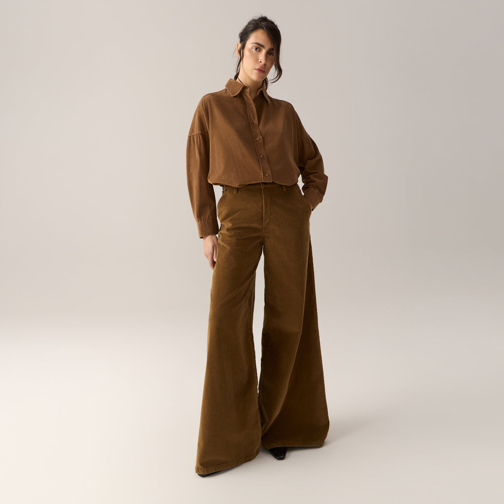 Blouses lange mouw bruin Lois Jeans