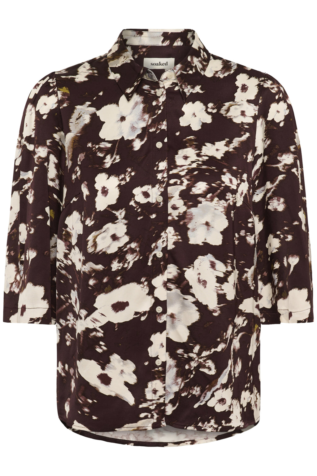 Blouses korte mouw bruin Soaked In Luxury