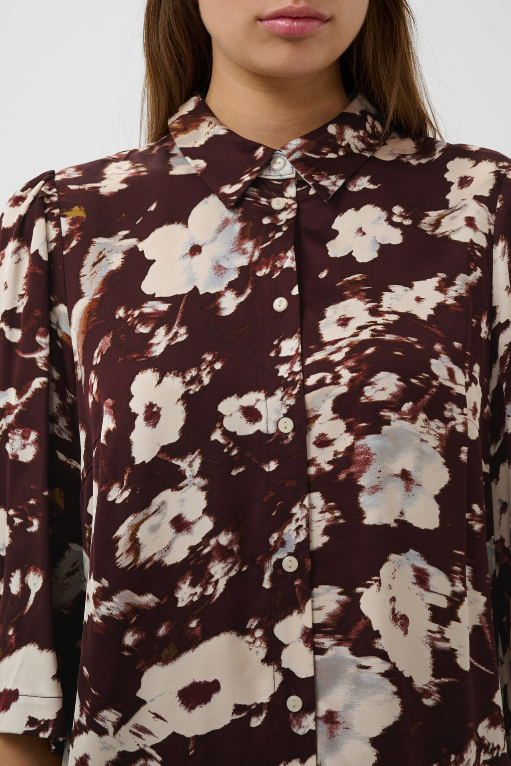 Blouses korte mouw bruin Soaked In Luxury