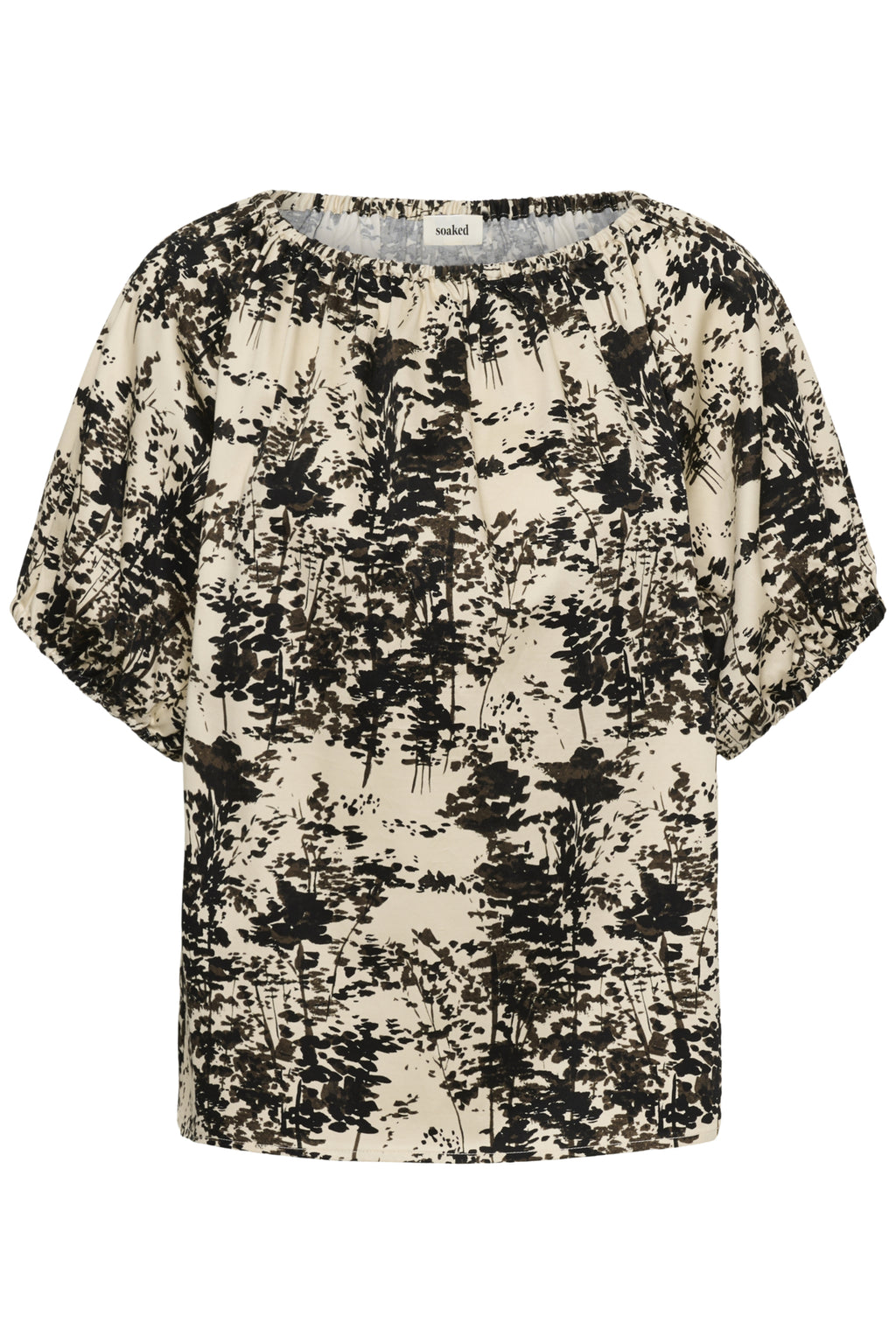 Blouses korte mouw beige Soaked In Luxury