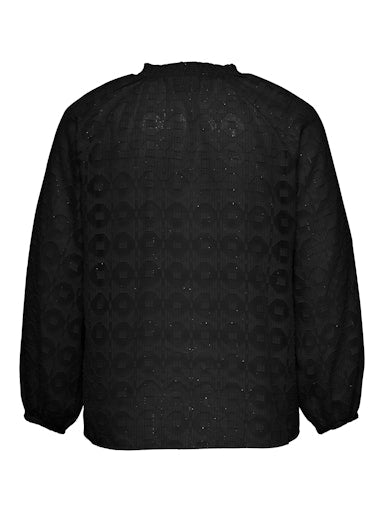 Blouses lange mouw zwart ONLY Carmakoma