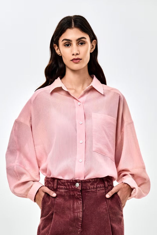 Blouses lange mouw roze CKS