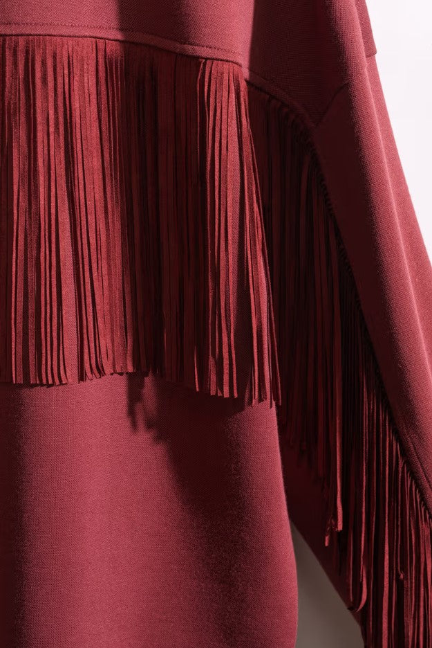 Polo's lange mouw bordeaux CKS