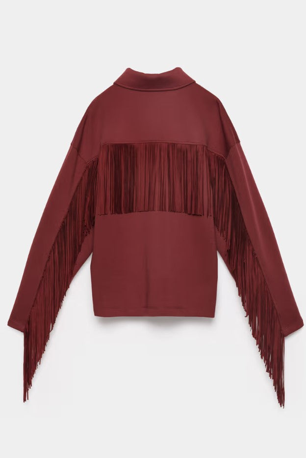 Polo's lange mouw bordeaux CKS